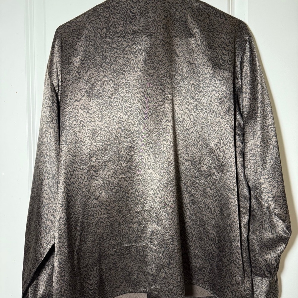 Dior Metallic Gray Patterned Shirt Jacket - image 4